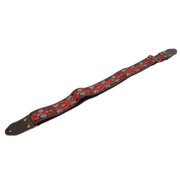 Svart Jacquardvävd Gitarrrem, Extra Tjock Vadderad, Universell, Ergonomisk för Bas- och Akustiska Gitarrer