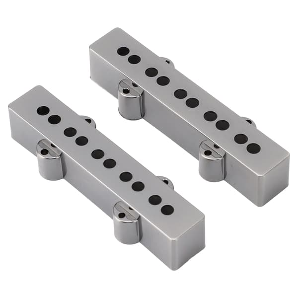 Basgitarr Pickup-skydd 5-strängad Elbas Reservdel Kromad ABS-plast 1 Par Hårdvarutillbehör