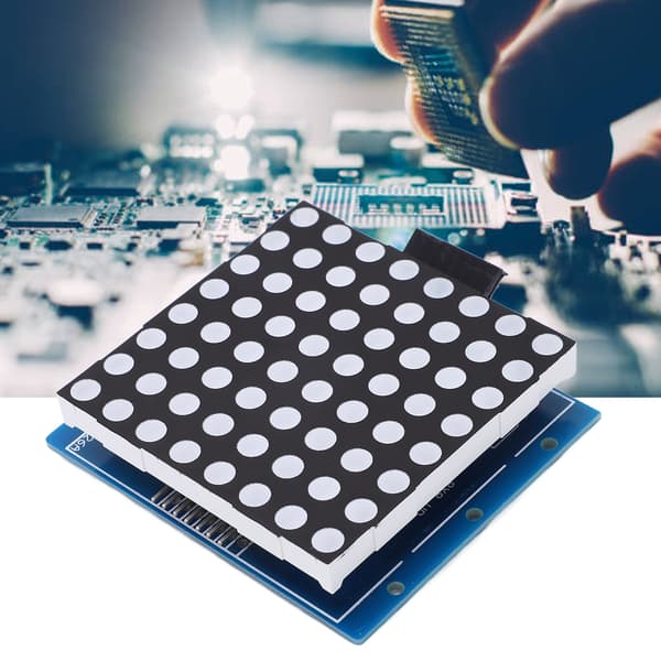 LED Matrix Kontrollmodul 8x8 64 Bit Panel SPI Gränssnitt DC5V Enkelsidiga Datorer
