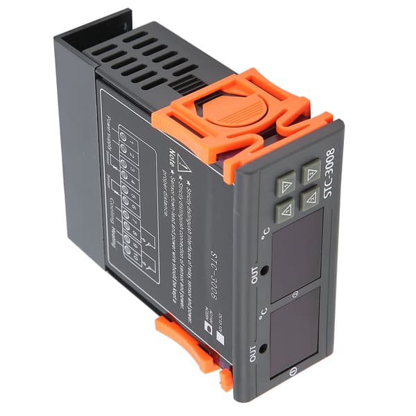 STC-3008 Dobbelt Display Dobbelt NTC Probe Sensor Temperatur Termostat Controller (110-220VAC)
