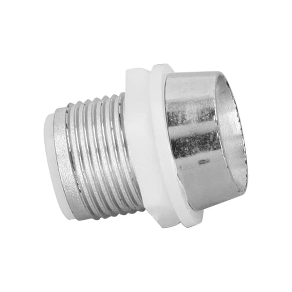 100 STK LED-holder 0,3 tommer plast forkromet stabil lysdiode fatning base til DIY-indikator