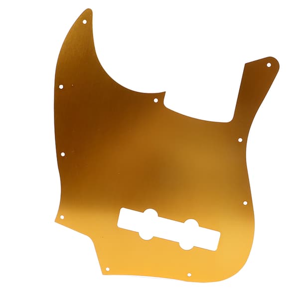 Jazz Bass Aluminium Pickguard Scratchplate Vibrerande Orange Guld Elgitarr Frontskydd