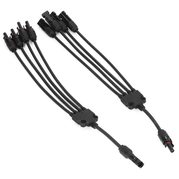 Solarstik Y-gren 1 til 4 Vandtæt Parallel Adapter Splitter til Udendørs Brug