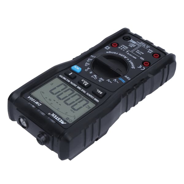 DM100A Digitalt Multimeter Ægte RMS Auto Range Voltmeter Amperemeter Ohm Tester 600V 10A