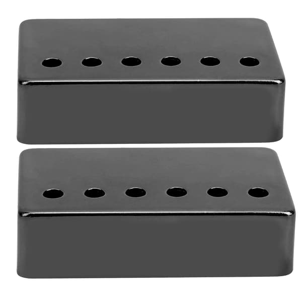 2st Elgitarr Pickup Skal Nickelöverdrag 50mm och 52mm Gitarrtillbehör Svart