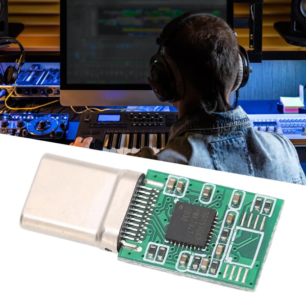 Gør-det-selv USB-C DAC-adapter HiFi-dekoder hovedtelefonforstærkermodul lydkort til pc-telefon