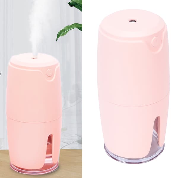 Mini USB Stor Kapacitet Tyst Aromaterapi Diffuser Luftfuktare för Bil Skrivbord Sovrum Kontor Rosa