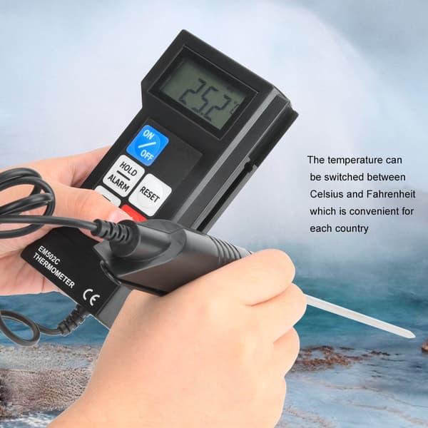 EM502C Professionelt Digitalt Elektronisk Termometer Madtermometer Med Probe