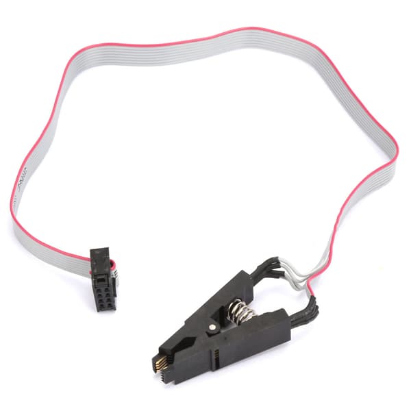 SOIC8 SOP8 Flash Chip IC Testklämma Programmeringssockel Adapterkort Kabel
