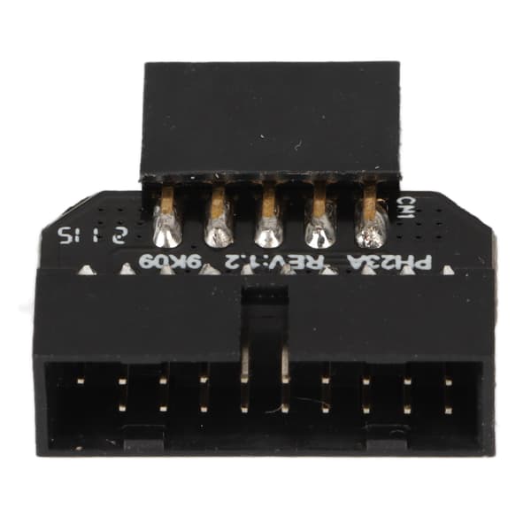 USB 2.0 9-ben til USB 3.0 19-ben bundkort splitter konverter, frontpanel han-adapter til pc-kabinet