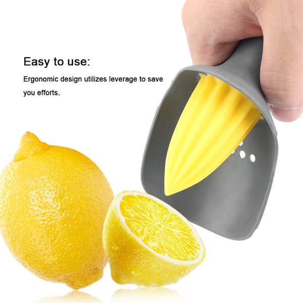Ergonomisk Manuel Mini Citronpresser til Lime Appelsin (Sort)
