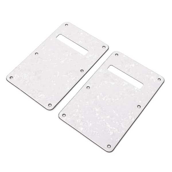 2-pack vit PVC elgitarr bakplatta hålrumsskydd plektrumskydd reservdel