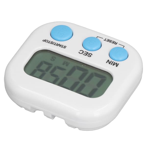 Digital Timer med Stor LCD-skærm, Nedtælling og Stopur, til Køkken og Studie