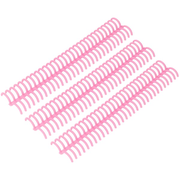 10 st lösa blad bindningsrygg 30 hål 22 mm innerdiameter slitstarka plastbindningsringar rosa