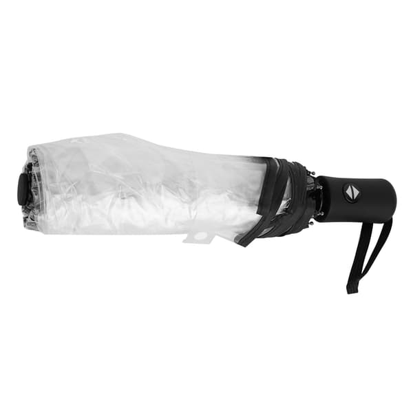 Transparenta regnparaplyer vikbara bärbara trefaldiga dammode paraply
