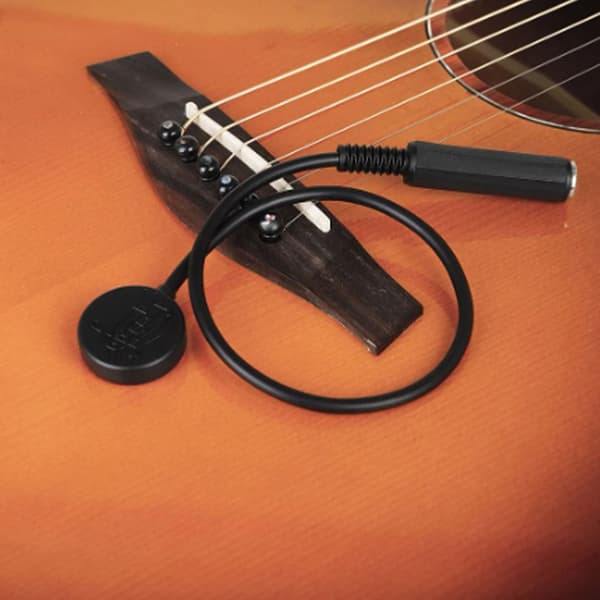 Akustisk Gitarr Pickup Svart Universal Trä Gitarr Kontakt Mikrofon Pickup för Stränginstrument