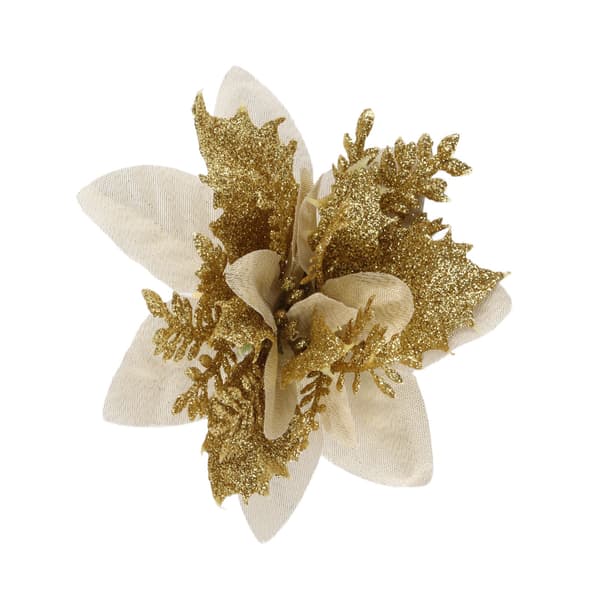 Julblomma servettring tyg konst blomma servettring