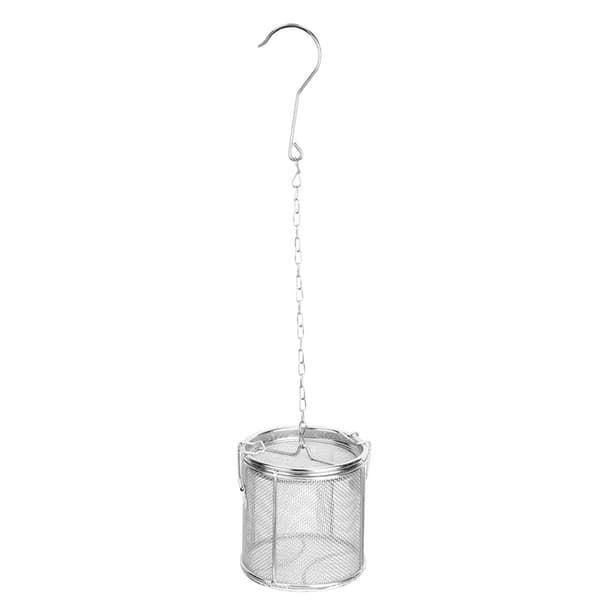 Tekuglefilter i rustfrit stål, suppekrydderi-separationskurv, krydderifilter 10 x 10 cm