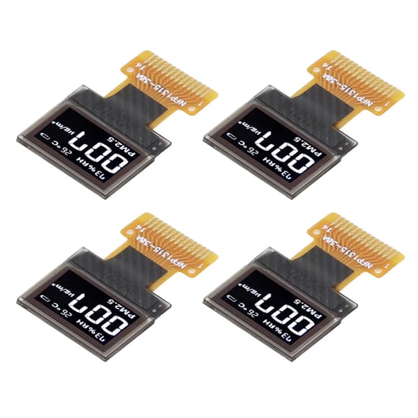 4 STK 0,49 tommer organisk lysemitterende diode displaymodul IIC-interface 64 x 32 14-bens displaymodul