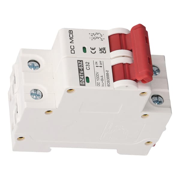 2P Lille afbryder 6000A brydeevne solcelleanlæg mini afbryder DC1000V 32A