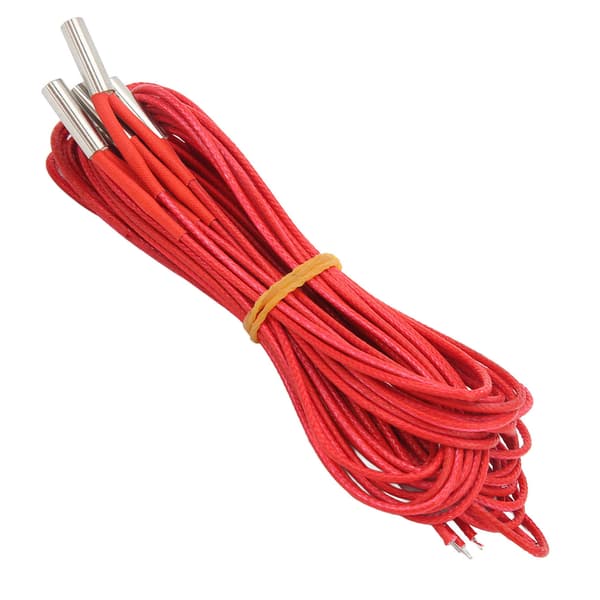 5 stk. varmepatron DC 24V 40W rustfrit stål 6x20mm tilbehør til 3D-printer 1m / 3.28ft