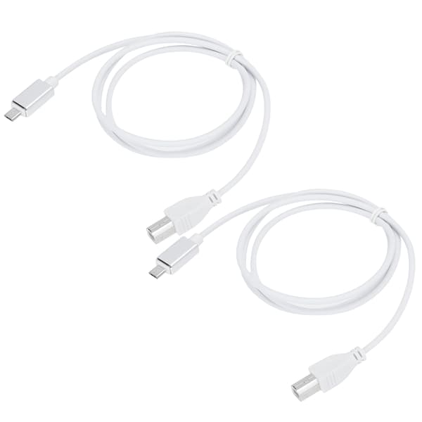 2 STK V8 MIDI-kabel Micro USB til USB-B-adapter til digitalt klaver og tablet-pc-forbindelse