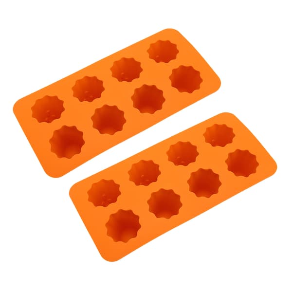 Halloween Spøgelse Silikoneform 8-Huls 3D Chokolade Slikbakke til Isterninger, Budding & Kagepynt