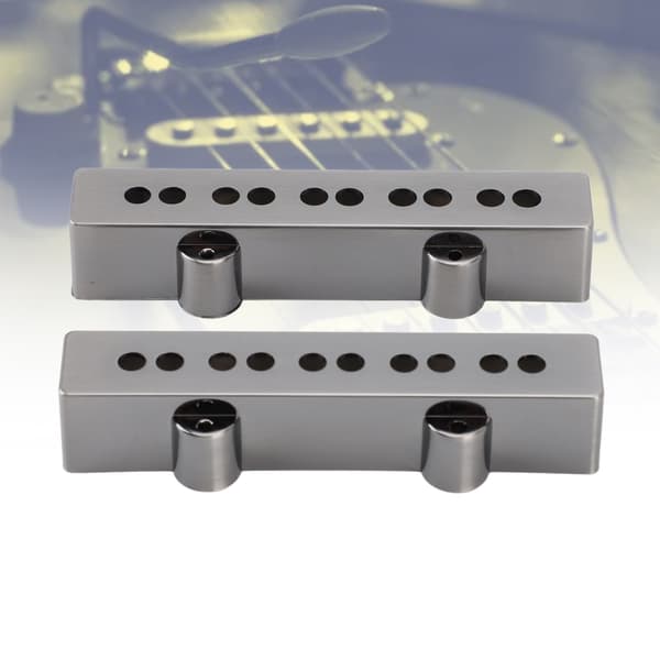 Basguitar Pickup Cover 5-Strenget Elbas Reservedel Forkromet ABS Plast 1 Par Hardware Tilbehør