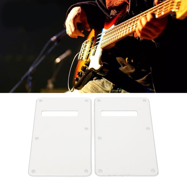 2 st elgitarr bakplatta Scratchplate Cover musikinstrument delar tillbehör vit