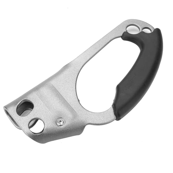 Grå klätterrepklämma för 8-13 mm rep, högerhandsascender, bergsklättringsutrustning