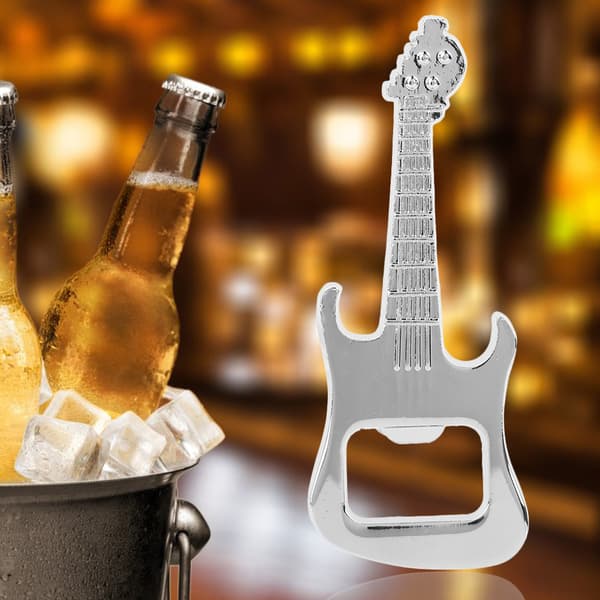 Flasköppnare i metallgitarr för öl och vin, bröllopsgåva, festpresent