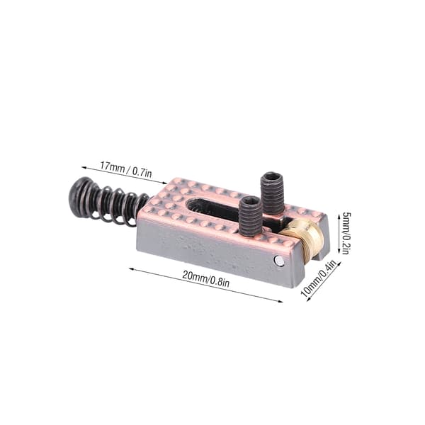 6 st gitarrsadlar med rullstall gitarrreparationsdelar (röd koppar)