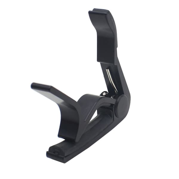Snabbkoppling Trigger Clamp Key Capo i legering för 6-strängad akustisk klassisk gitarr (svart)