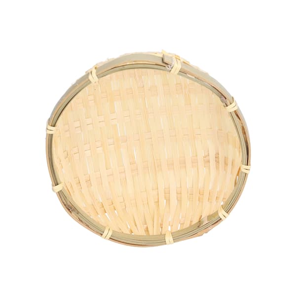 Fruktkorg Handvävd Bambu Mini Multifunktionell Robust Serveringskorgbricka för Vardagsrum Kök 13x4cm