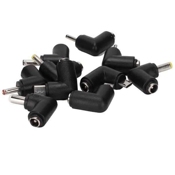 10-i-1 90° USB til DC Multi Opladerkabel til Mobile Enheder, Strømadapterkabel