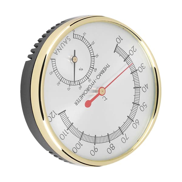 Metal Dial Indendørs Termometer Hygrometer Hygrotermometer Saunarum Tilbehør