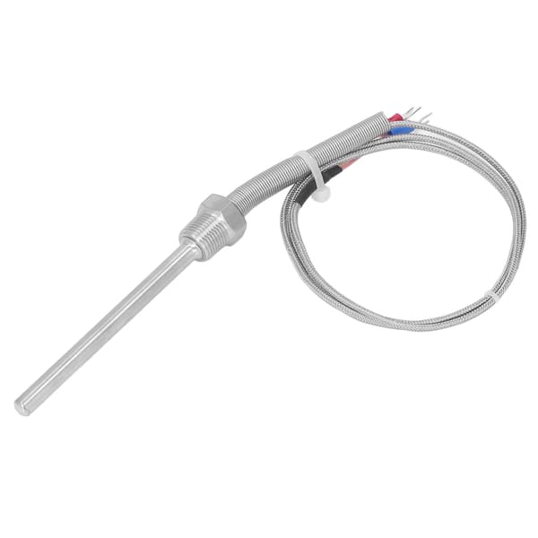 Termoelement K-typ 0-400℃ 3/8 NPT 8x100mm Temperatursensorprob i rostfritt stål 1m / 3.28ft