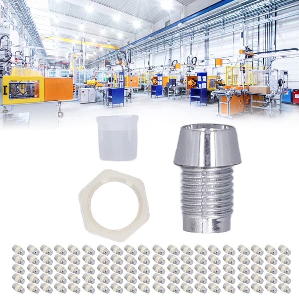100 sæt LED-holder 5 mm plast lysdiode panelmonteringsclips tilbehørssæt sølv