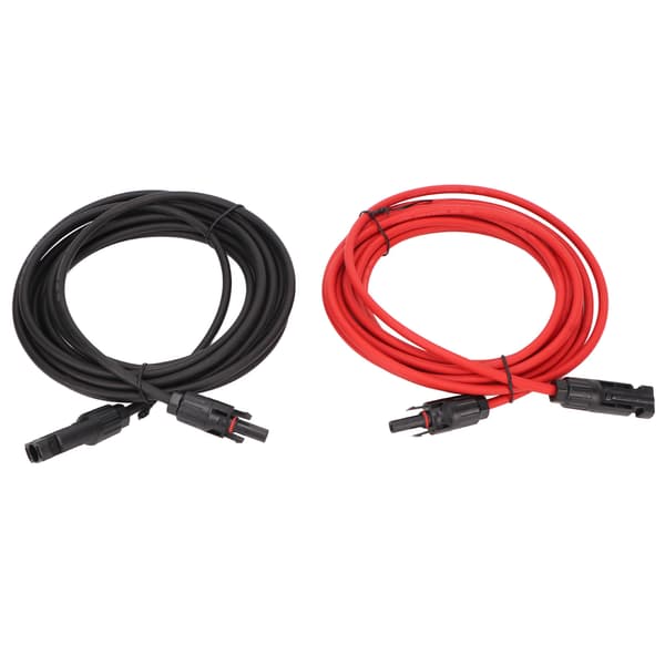 1 par 12AWG solpanelkabel med stik Soladapter forlængerkabel til solcelleanlæg 10 meter