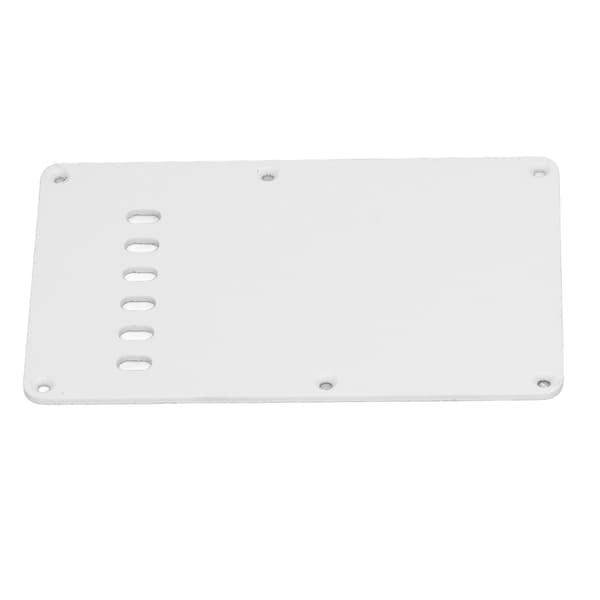 2 st vit PVC elgitarr bakplatta 6 hål robust elegant plektrumskydd bakplatta