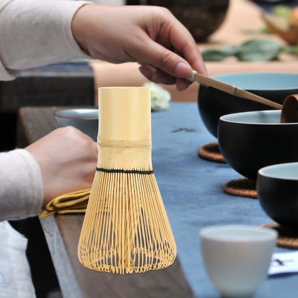 120-piggars traditionell Matcha-tevispborste, tetillbehör för Matcha-teberedning