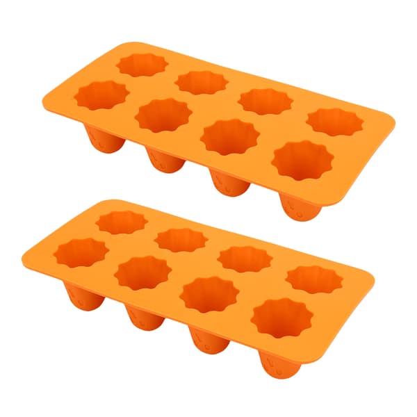 Halloween Spøgelse Silikoneform 8-Huls 3D Chokolade Slikbakke til Isterninger, Budding & Kagepynt