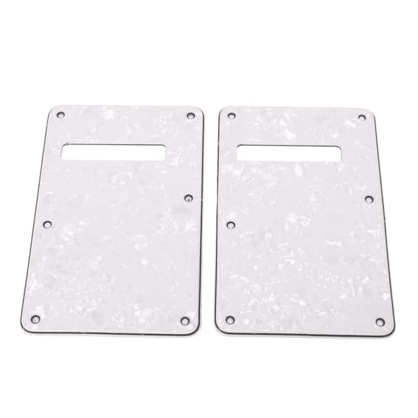 2-pack vit PVC elgitarr bakplatta hålrumsskydd plektrumskydd reservdel