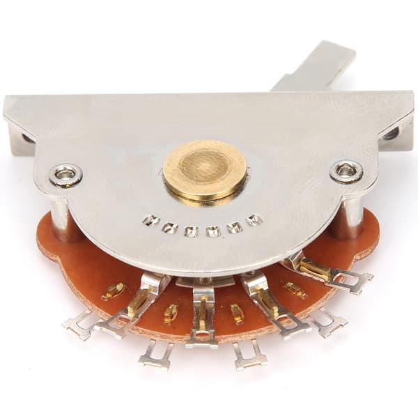 Elgitarr 5-vägs väljarkontroll för ST/SQ gitarr metall plast kit 1 switch 3 kapsyler 2 skruvar