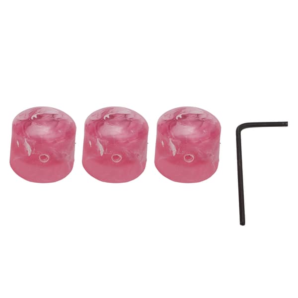 3st Elgitarrratt Sträng Potentiometer Kontroll Instrument Tillbehörssats Rosa