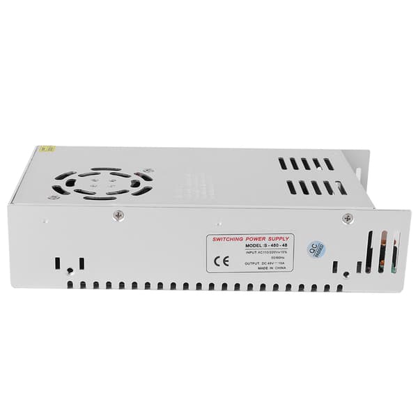 LED Driver Strømforsyning 48V 10A 480W Aluminium Adapter til LED Strip, 3D Printer, AC110-220V