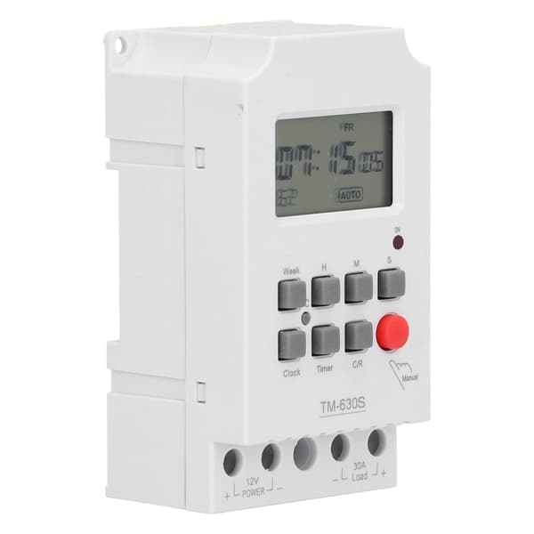 Mikrocomputer Timerkontakt 7-dages Elektronisk Tilbehør med Digitalt Display til Lysstyring