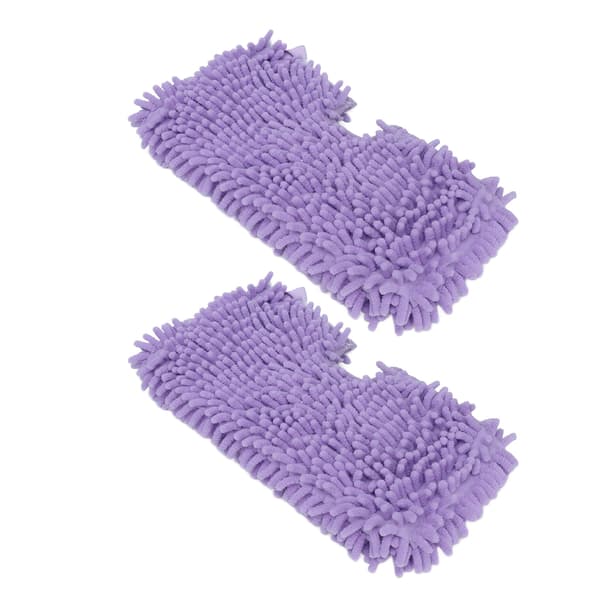 2 st moppbytesdynor Mjuk mikrofiber moppdukstillbehör Passar för Shark S3601 S3501 Lila