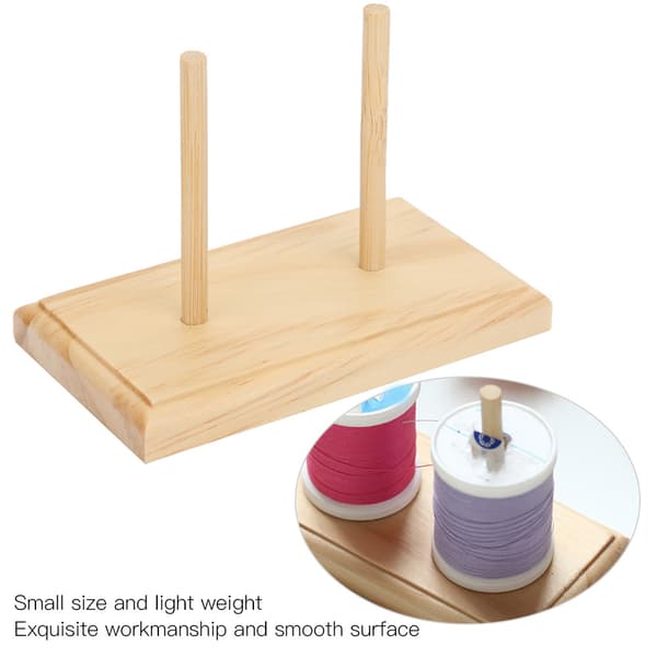 Broderitråd Spoleholder Organizer Rack med 2 Spoleaksler