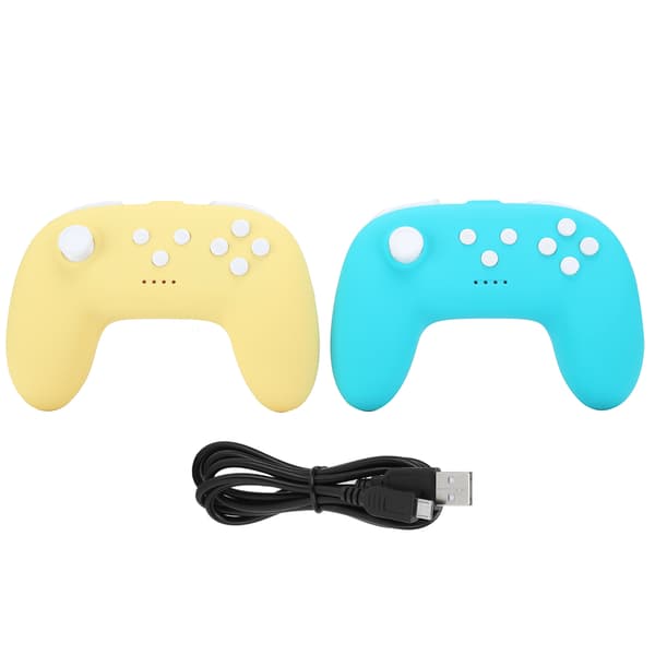 Trådløs controller til Switch Pro Mini Gamepad Grip til NS Lite Dual Vibration Grøn Gul